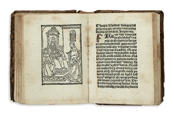 INCUNABULA  BENEDICTUS, Saint. Regula.  1489/90 + GREGORIUS I, Pope. Dialogorum liber secundus de vita . . . S. Benedicti.  1490